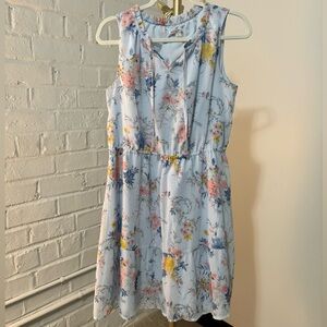 Merona blue floral midi dress - size large